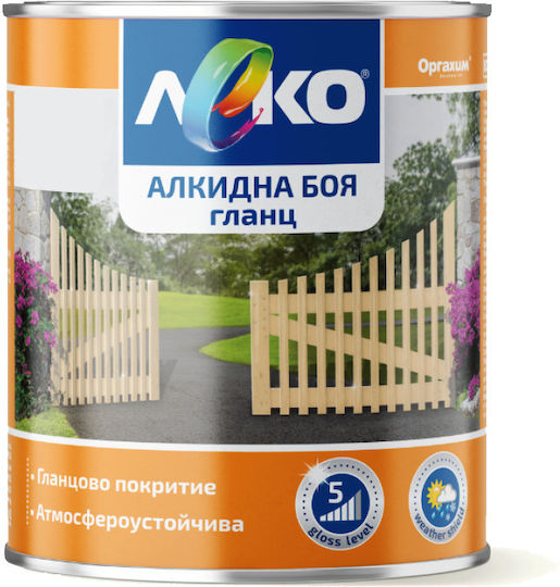 Алкидна Боя Leko Ral 5015 Метал-Дърво Блестящ 2.5л Светлосиньо