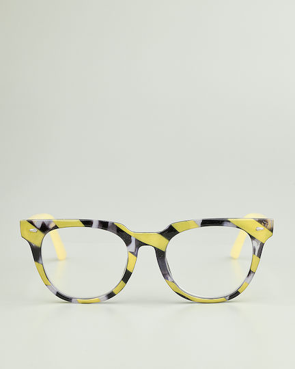 Ochelari de citit +4.00 în culoare galbenă S8525-galben-4