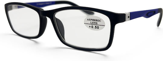 Optosquad Lesebrillen +0.75 in Schwarz Farbe 820-3