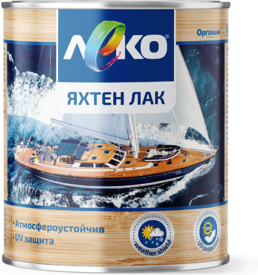 Leko Лак За Яхти От Дърво Алкидна Основa Гланцов Финиш 2.5л Прозрачен