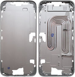 Middle Frame Apple iPhone 16 Plus 5G Camera Button White OEM