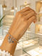 Women's Handcuff Bracelet with Cross Design made of Stainless Steel