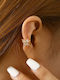 Single Steel Cuff Earrings Gold Plated