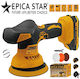 Epica Star EP-10747 Exzentrischer Handheld-Poliermaschine Brushless 21V mit Maximaler Motordrehzahl 4500rpm & Einstellbare Geschwindigkeit
