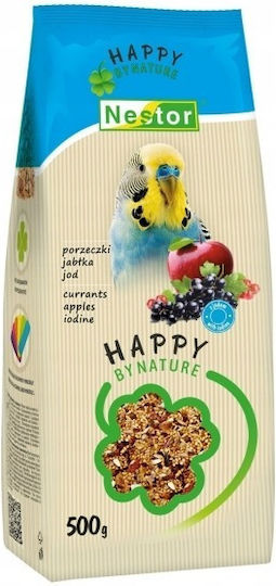 Nestor Happy By Nature – Vogelfutter Wellensittiche Preiselbeer Apfel & Jod 500g