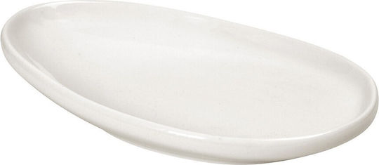 Espiel Siders Oval Porcelain White Serving Platter 30.5x20.5cm