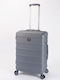 Beverly Hills Polo Club Medium Hard Gray Travel Suitcase Height 65cm
