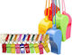 Plastik-Horn mit Schnur Carnavalista 23118 Paket 24 Stück