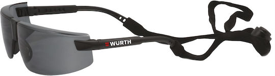 Protective Work Glasses Würth Exor Grey Scratch-resistant Polycarbonate Lens Wide Field View Particle Protection