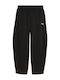 Pantaloni de trening largi Fleece negri