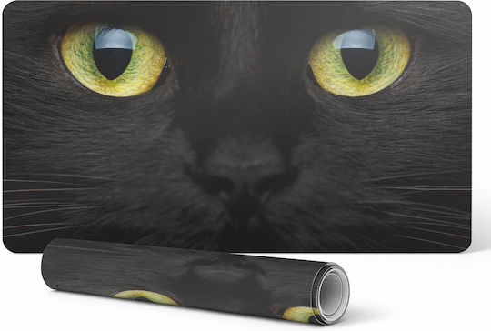 Non-Slip Mouse Pad Gaming Cat Close-Up 100x50 Cm