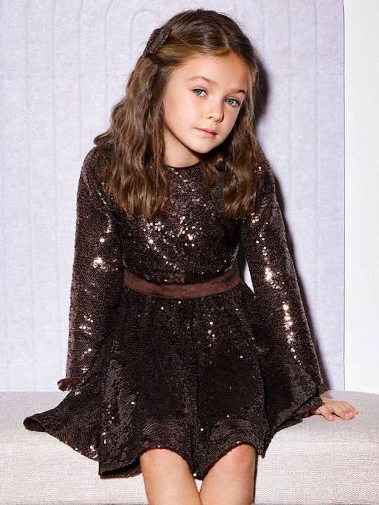 Mädchenkleid mit Pailletten Trufa