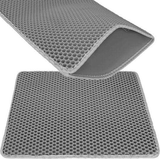 Cat Litter Mat Zola 60 X 45 Cm Double Non-slip Gray