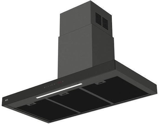AEG Hotă coș de fum 90cm neagră