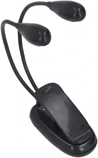 Verk Group Buchlampen LED mit Klemme Schwarz