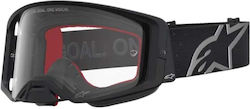 Alpinestars Supertech Vesta Matte Schwarz Silber-Matt Motocross-Schutzbrille Alpinestars Supertech Vesta Matte Schwarz Silber-Matt Motocross-Schutzbrille