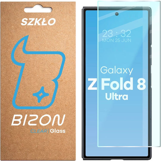 Bizon Displayschutzfolie Klare Gehärtete Glas Schutzfolie Für Samsung Galaxy Z Fold8 Ultra Transparent