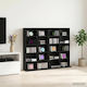 vidaXL CD Cabinet 2 Pieces Black Oak 65x23,5x97...