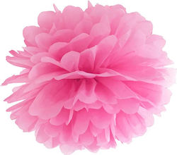Pink Tissue Paper Pom Pom 35cm