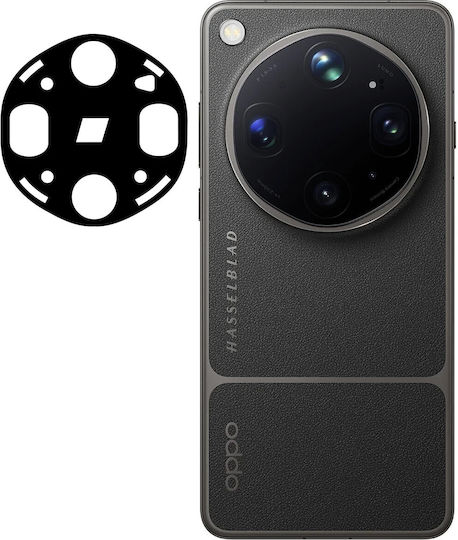 Set 2 Bizon Folii de protecție pentru camera din sticlă securizată compatibile cu Oppo Find X9 Ultra Negru