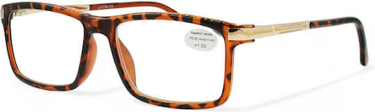 Optosquad Reading Glasses +4.50 In Brown Colour WG-8720-3