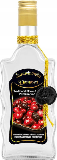 Sticlă Decorată Val 500ml Legume De Casă Cranberry