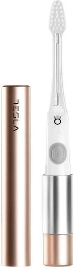 Tesla Water Flosser με Αισθητήρα Πίεσης και Θήκη Ταξιδίου Ροζ Χρυσό