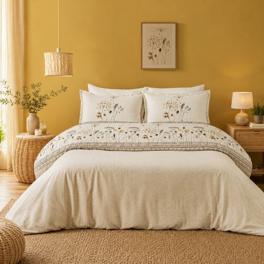 Şaheser Set Huse Pentru Pilote Dublu 200x220cm Natural