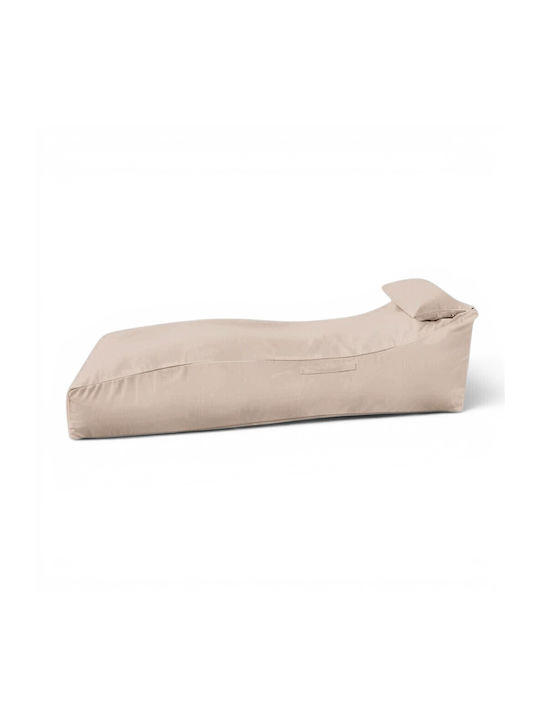 Vielseitiger Sitzsack & Pouf Liegestuhl Wasserdicht Haselnuss 170x70x55cm