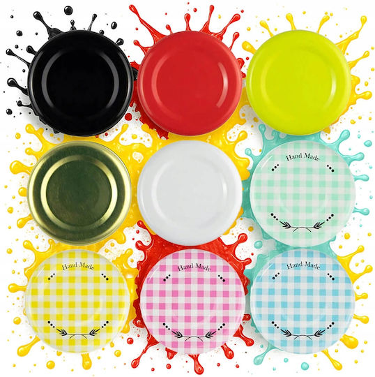 10x Καπάκια Μπουκαλιών Fi 43 Χρωματα Καπάκια Βάζα Μπουκάλια Χυμού 10 Τεμ