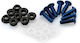 Kit Anodized Blue Racing Motorcycle Fairing Bolts 6 Pieces 0956a Puig