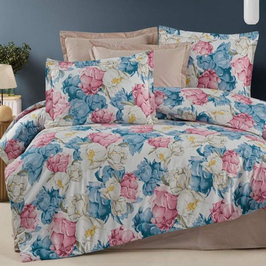 MayHome Σετ Μαξιλαροθήκες με Φάσα Floral 50x70εκ.