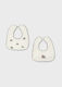 Mayoral Set of 2 Baby Bibs Ecru Blue 16-09137-0...