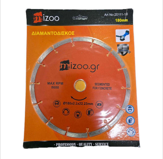 Mizoo Cutting Disc for Construction Materials 180mm