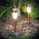 Led Solar Garden Lamp Outdoor Lighting Stake Automatic Ignition Metal Rose Gold