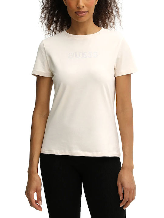 Guess Women's T-shirt Silver-Beige