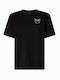 Women's Cotton Short Sleeve Top Black