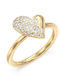 Guess Women's Ring with Stones from Gold Plated Steel
