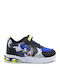 Sonic Παιδικά Sneakers με Σκρατς & Φωτάκια Μαύρα