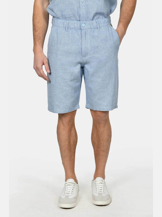 Berto Lucci Men's Chino Shorts Light Blue