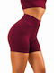 Training Women's Leggings High Waist & Push Up Burgundy Maroon