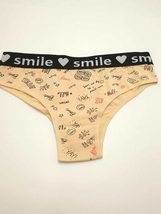 Power Flower Women's Brief Beige Slip