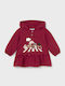 Mädchenkleid Burgundisch