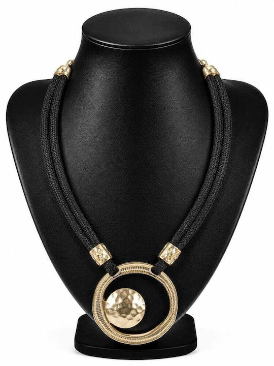 Liva Fashion Double Geometric Black Necklace