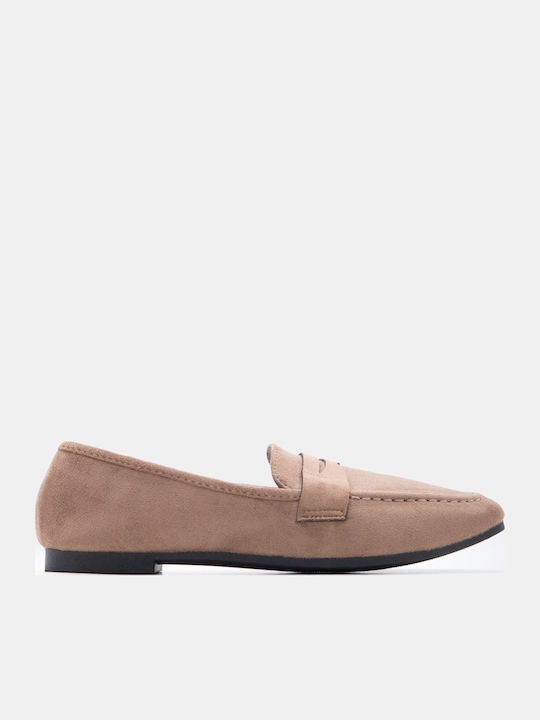 Luigi Women's Loafers In Beige Colour