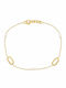 Senzio Belibasakis Women's Gold 14K Chain Bracelet with Pearls