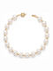 Kiriakos Gofas Damen Armband aus 14K Gold mit Perlen 18cm