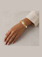 Grekas Women's Gold Plated Handcuff Bracelet