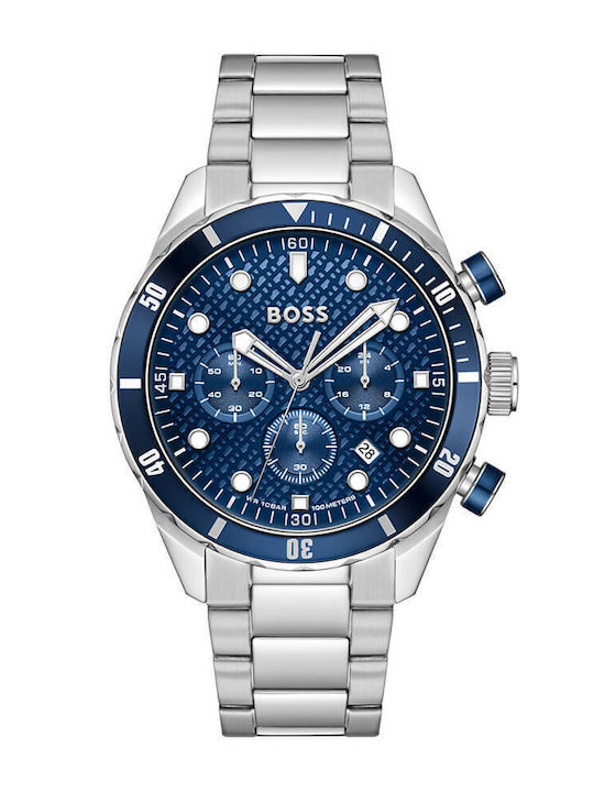 Boss Men's Chronograph Battery Watch with Silve...