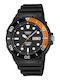 Casio Herrenuhr 44mm Batteriebetrieb mit Schwarzem Gummiarmband